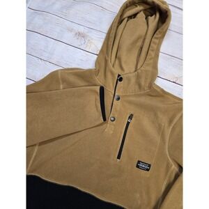Dravus Hoodie Men's Size XL Color Block Fleece Pullover Quarter‎ Snap Button